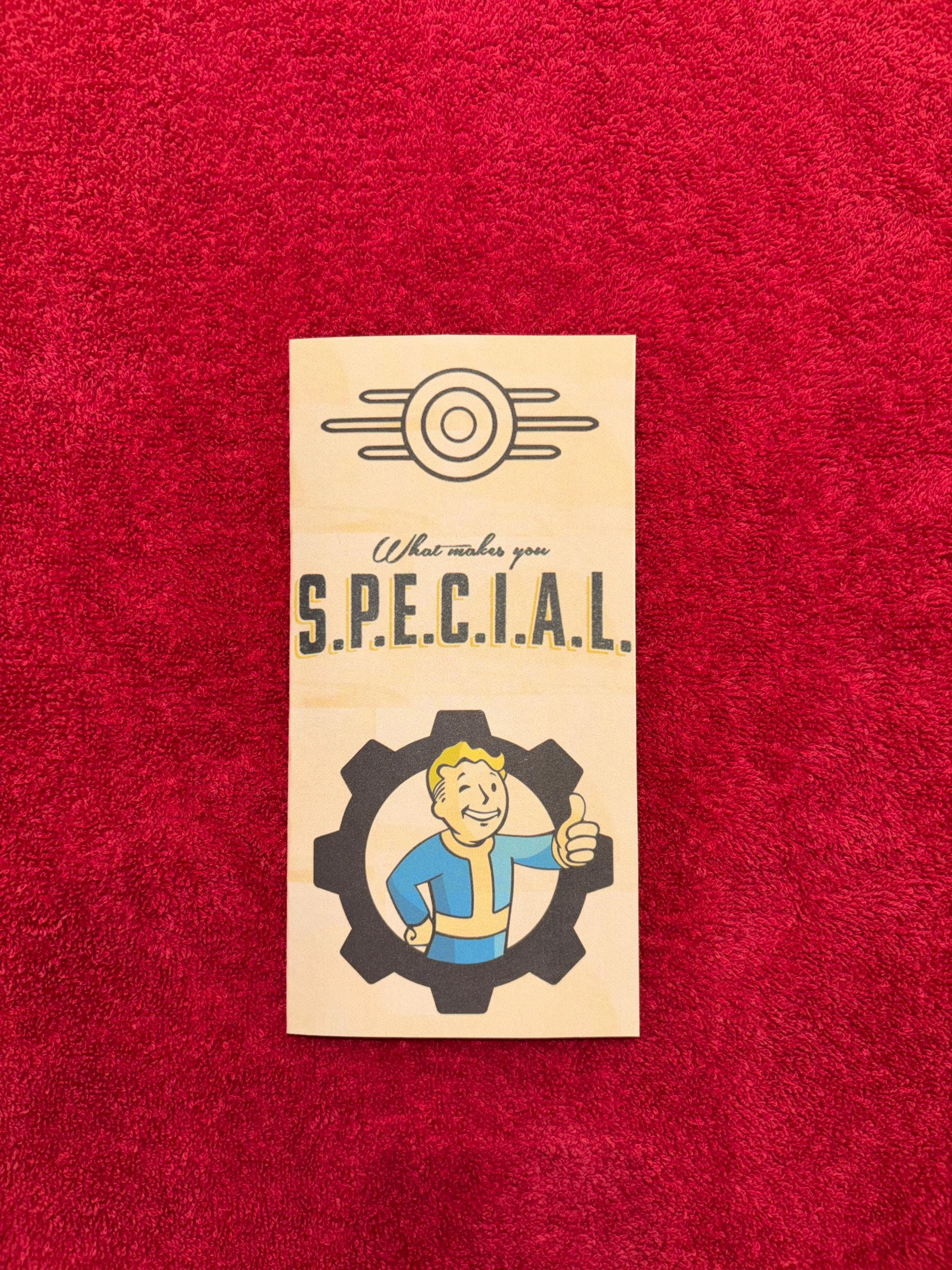Fallout Customizable SPECIAL Perk Tree Brochure
