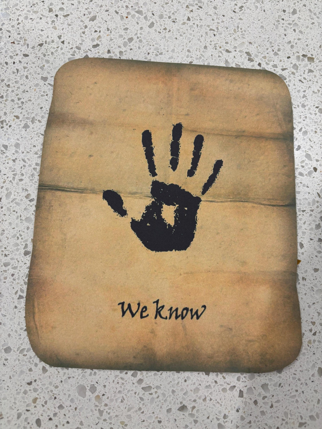 Skyrim Dark Brotherhood We Know Poster Letter