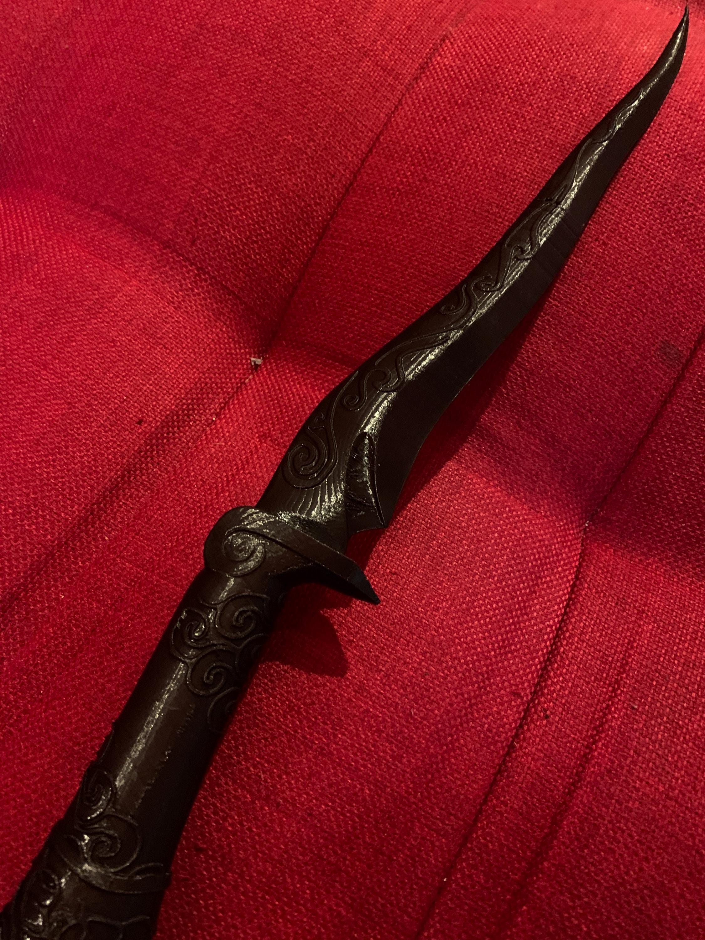 Skyrim 3D Printed Ebony Dagger Prop