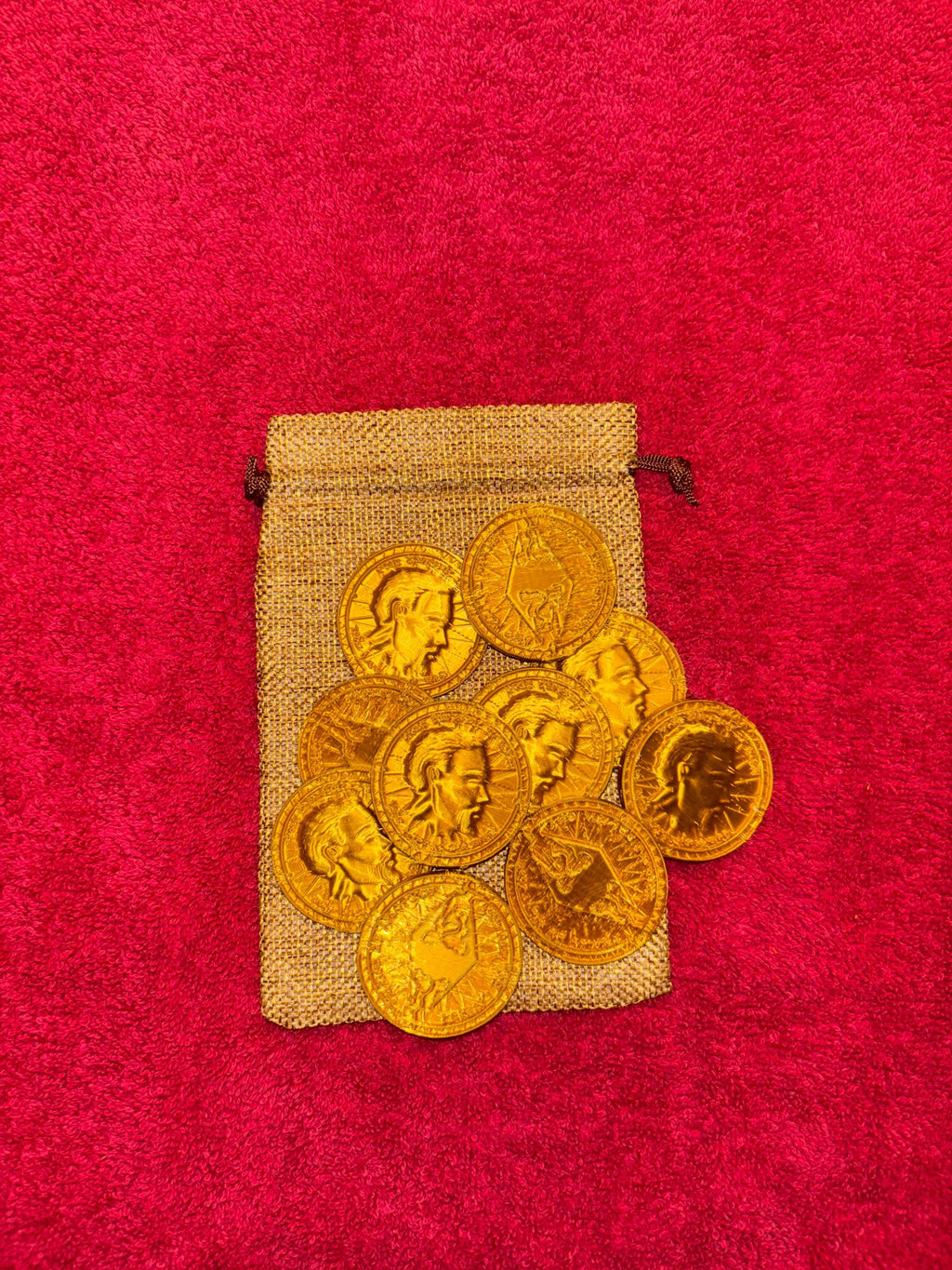 3D Printed Skyrim Gold Coins and Pouch