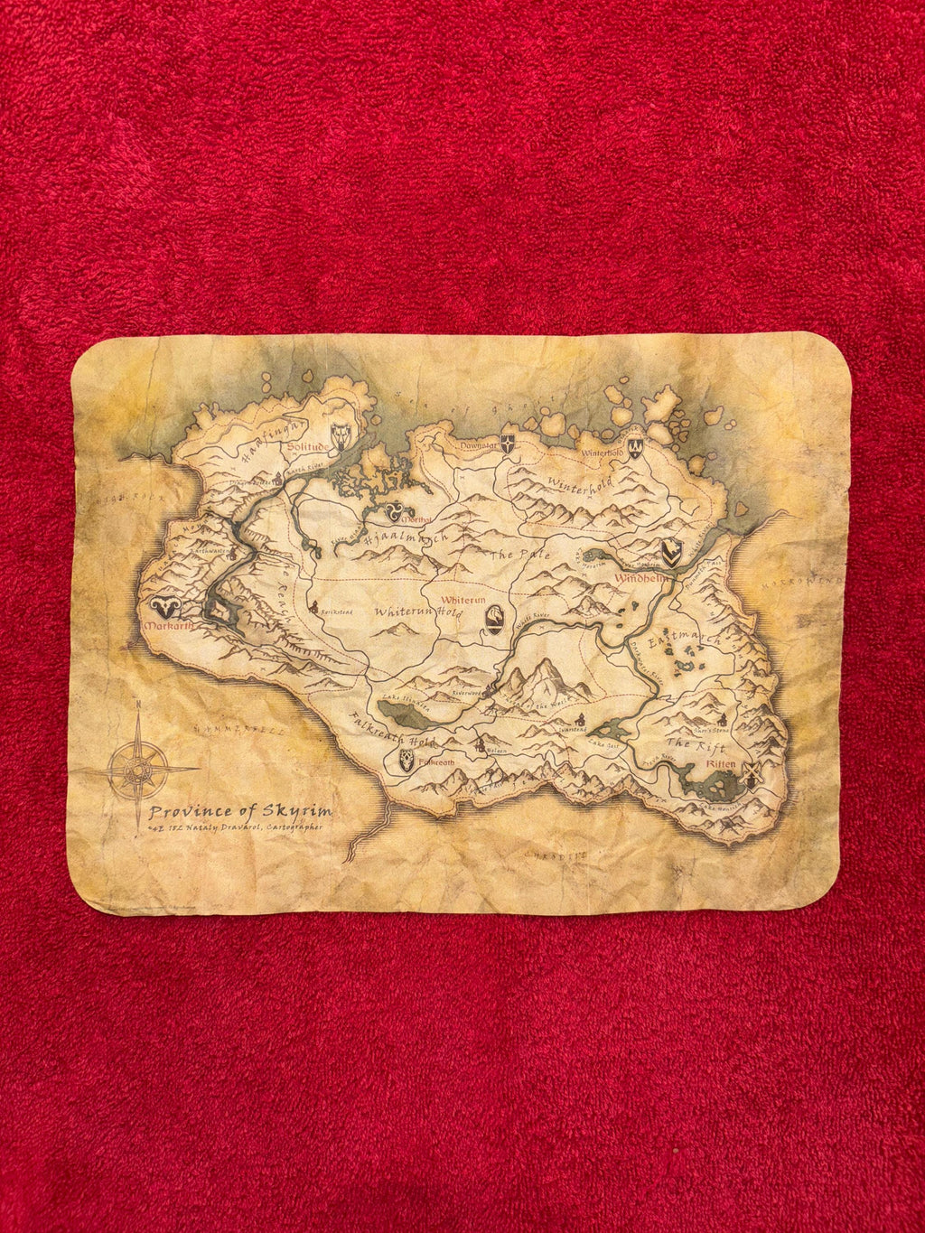 Map of Skyrim Poster